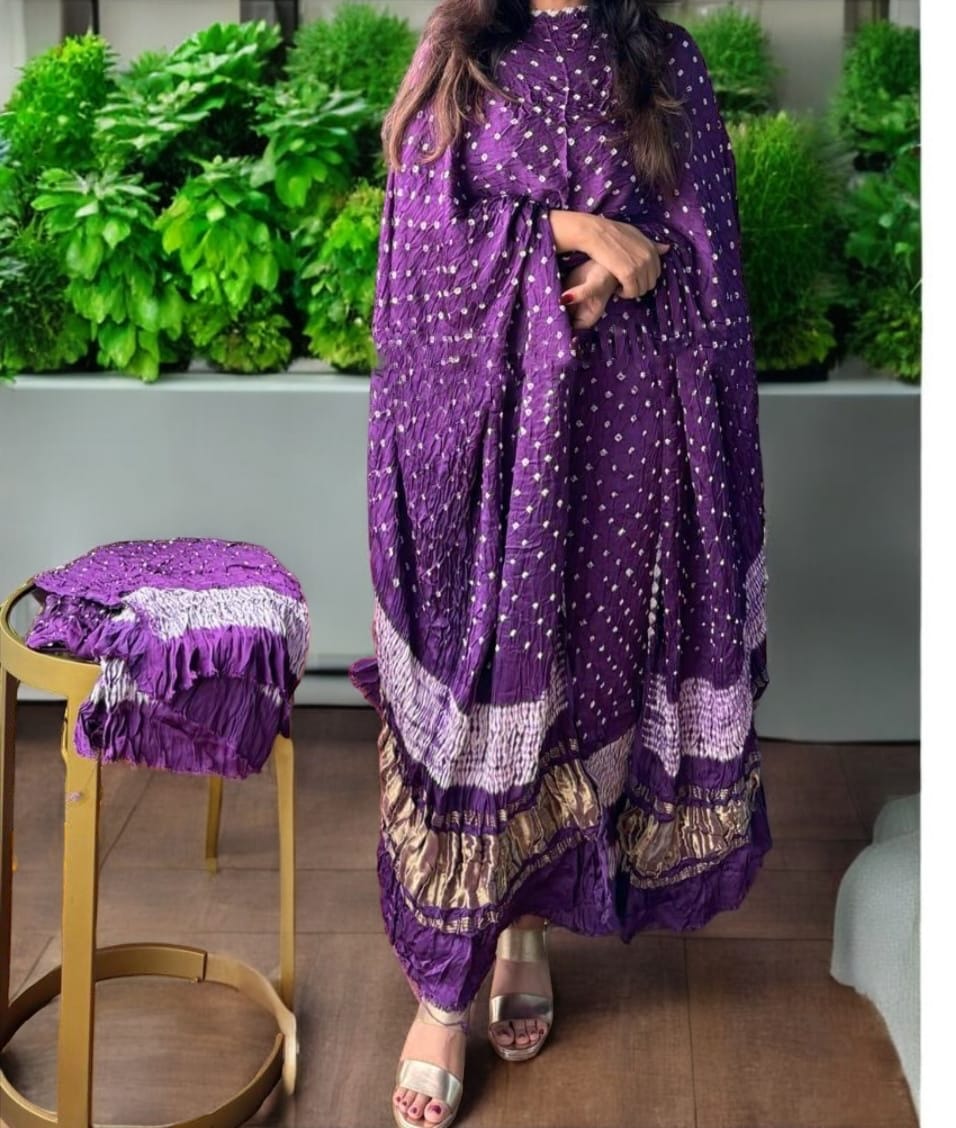 Luxurious Pure Modal Silk Natural Ajrakh 3 pc Salwar Suit with ...