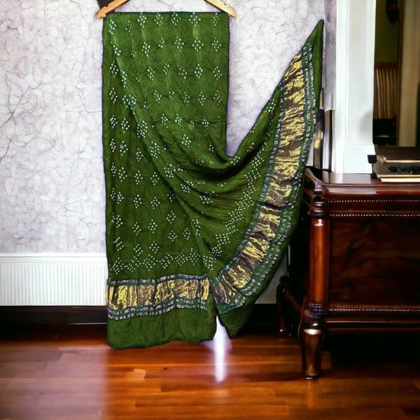 Modal Silk Bandhani Dupatta - Leheriya
