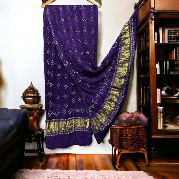 Modal Silk Bandhani Dupatta - Leheriya