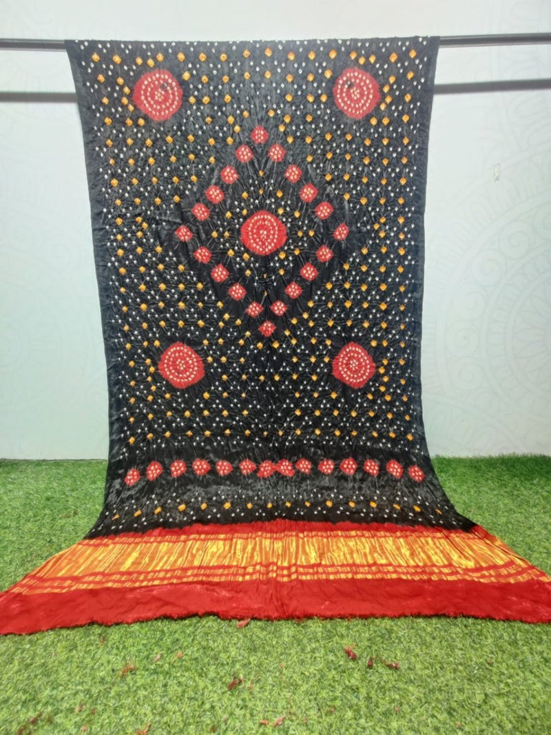 Modal Silk Bandhani Dupatta | Eclipse | - Leheriya