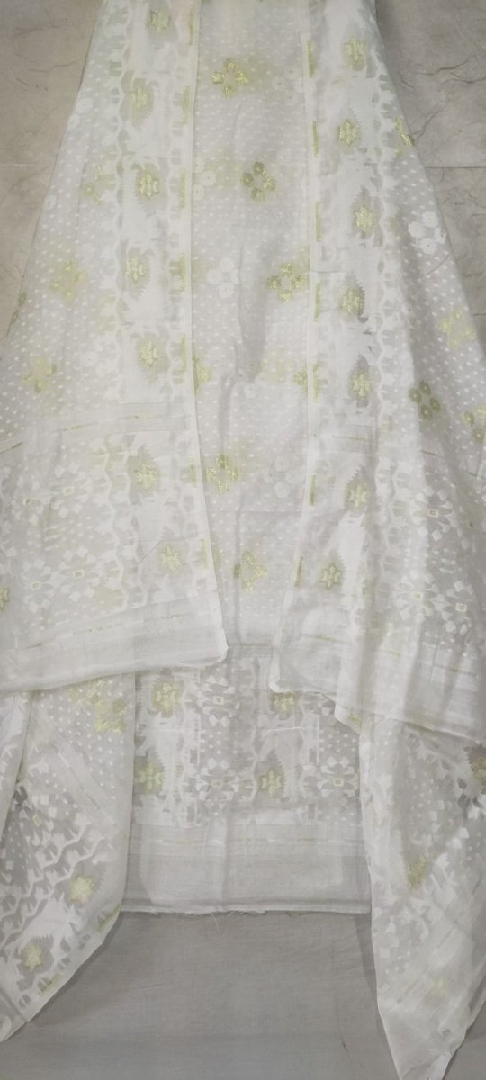 Original Woven Dhakai Jamdani 2 pc Salwar Suit - Leheriya