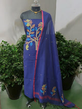 Original Woven Jaal Cotton 2 pc Salwar Suit Set - Leheriya