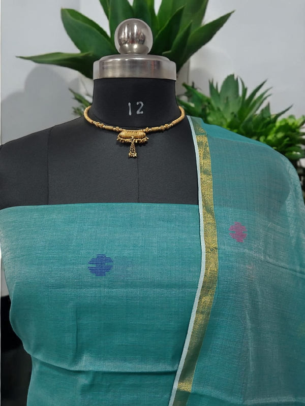 Original Woven Jaal Muslin Jamdani 2 pc Salwar Suit Set | Lotus | - Leheriya