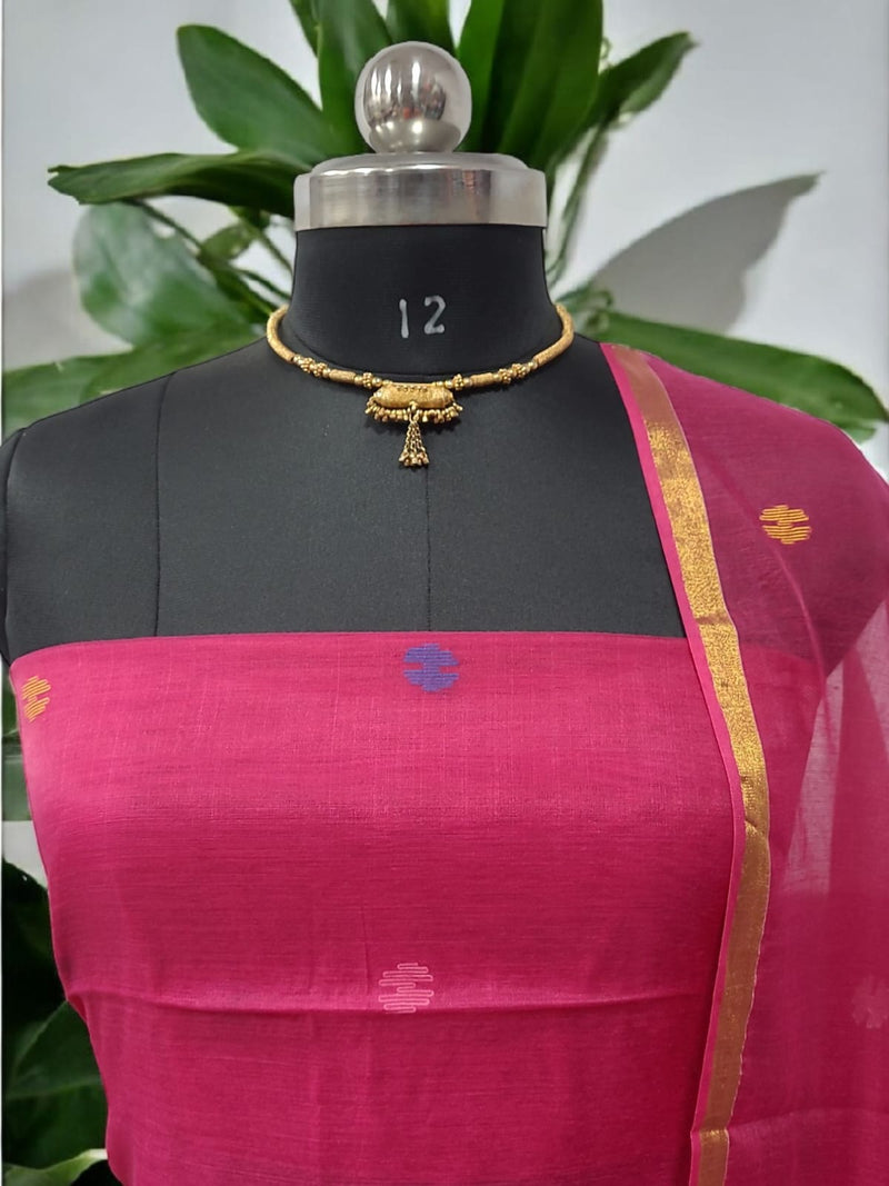 Original Woven Jaal Muslin Jamdani 2 pc Salwar Suit Set | Lotus | - Leheriya