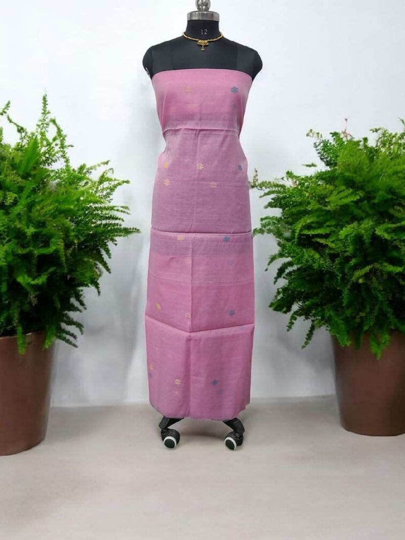Original Woven Jaal Muslin Jamdani 2 pc Salwar Suit Set | Lotus | - Leheriya