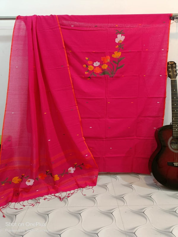 Original Woven Jaal Muslin Jamdani Kurta Dupatta Set - Leheriya