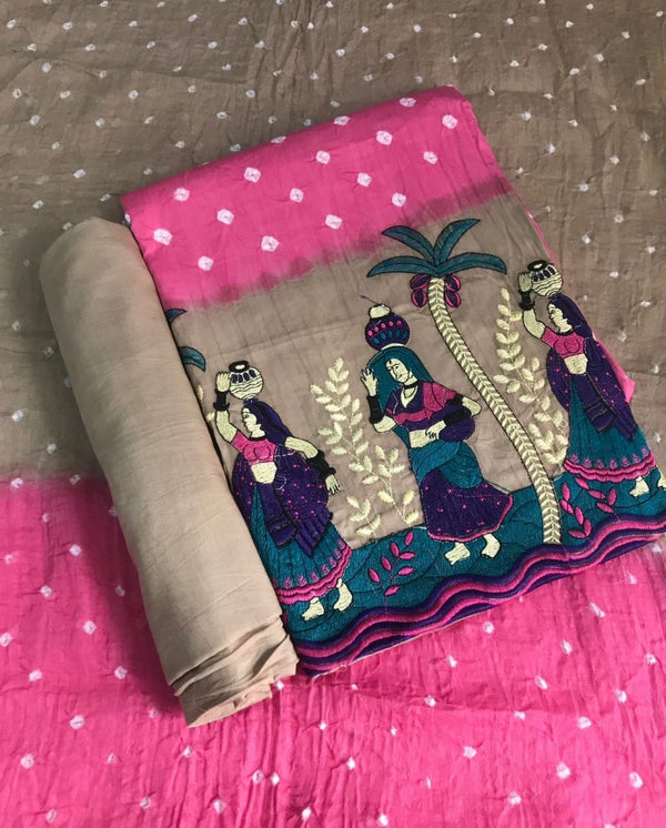 Panihari 3 pc Salwar Suit - Leheriya