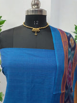 Pochampally Pure Cotton Ikat 3 pc Salwar Suit - Leheriya
