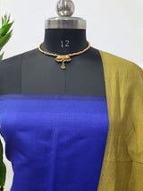 Pochampally Silk Ikat Unstitched 3 pc Salwar Suit - Leheriya