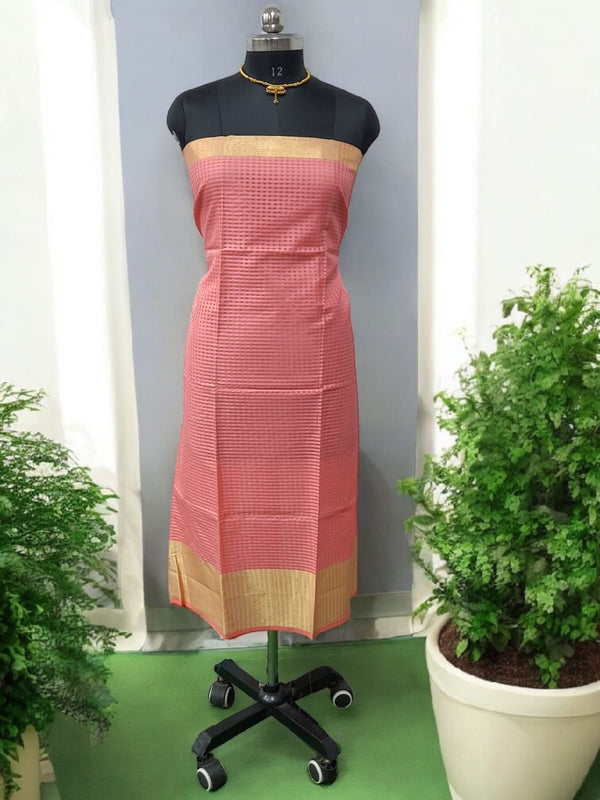 Premium Banarasi Silk Unstitched Salwar Suit - Leheriya