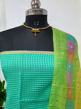 Premium Banarasi Silk Unstitched Salwar Suit - Leheriya