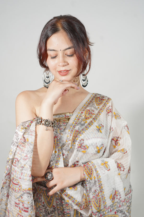 Mithila Madhubani Kota Doria Cotton 3 pc Salwar Suits