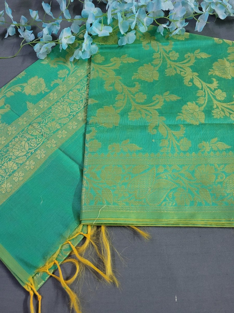 Pure Banarasi Cotton Silk Dupatta - Leheriya