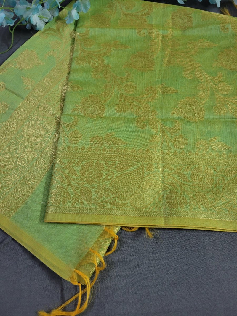 Pure Banarasi Cotton Silk Dupatta - Leheriya