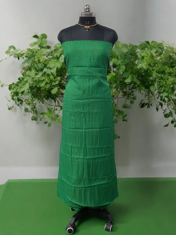 Pure Banarasi Silk Unstitched Suit With Banarasi Dupatta - Leheriya