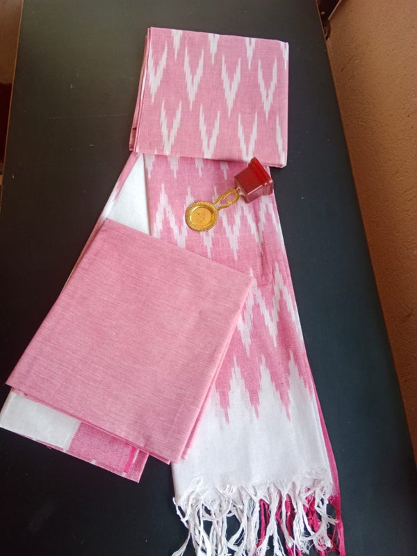 Pure Cotton Ikat Handloom Salwar Suit - Leheriya