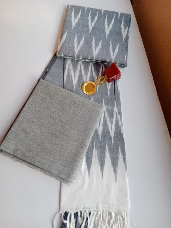 Pure Cotton Ikat Handloom Salwar Suit - Leheriya