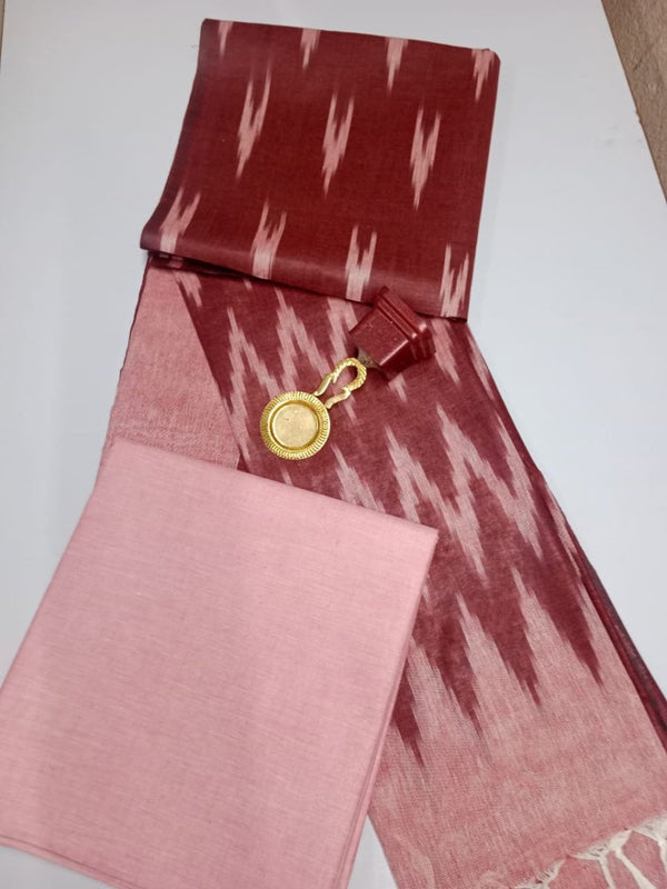 Pure Cotton Ikat Handloom Salwar Suit - Leheriya