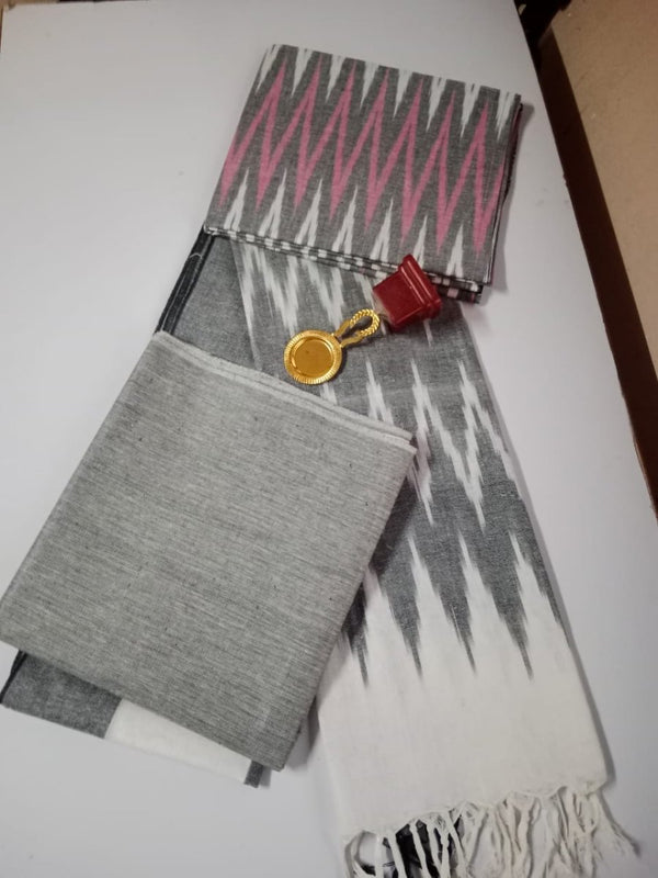 Pure Cotton Ikat Handloom Salwar Suit - Leheriya