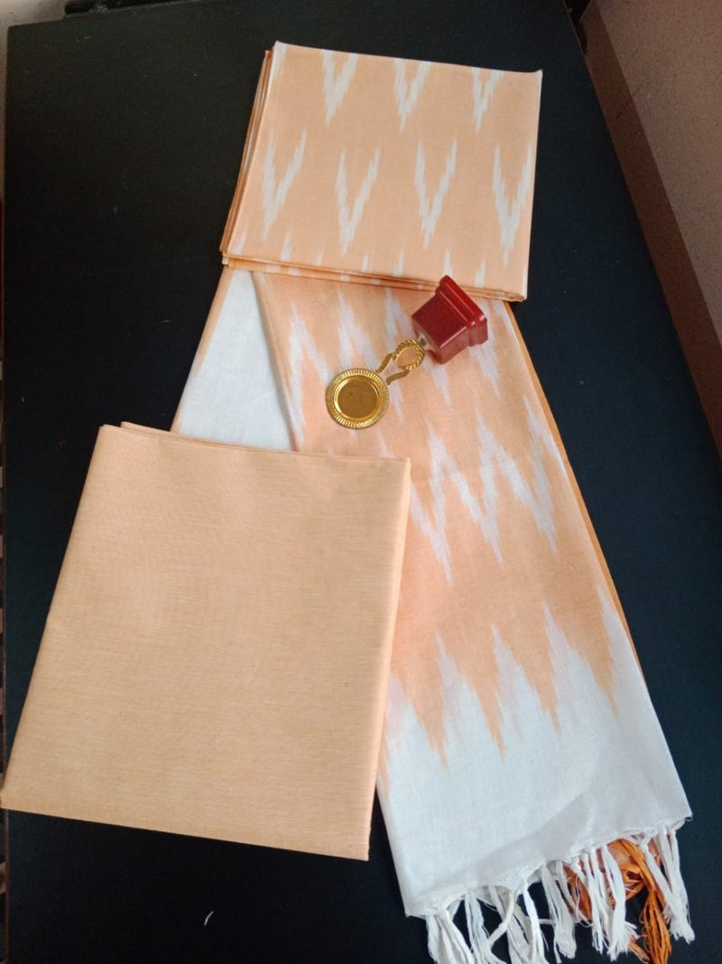 Pure Cotton Ikat Handloom Salwar Suit - Leheriya
