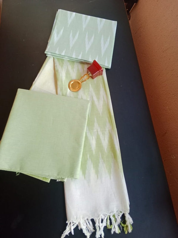 Pure Cotton Ikat Handloom Salwar Suit - Leheriya