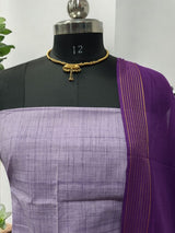 Pure Cotton Salwar Suits with Plain South Cotton Dupatta - Leheriya