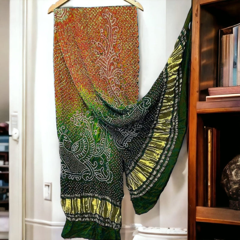 Pure Gaji Silk Dupatta - Leheriya