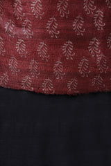 Pure Ghicha Silk Suit Hand Block Printed Salwar Kameez - Leheriya