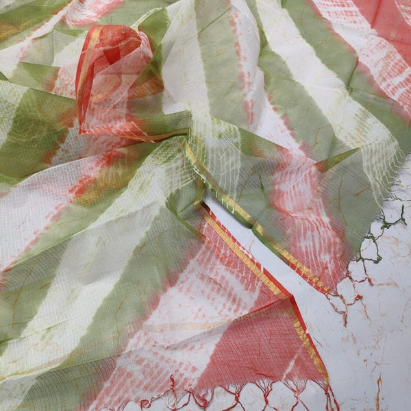 Pure Kota Cotton Shibori Dupatta - Leheriya
