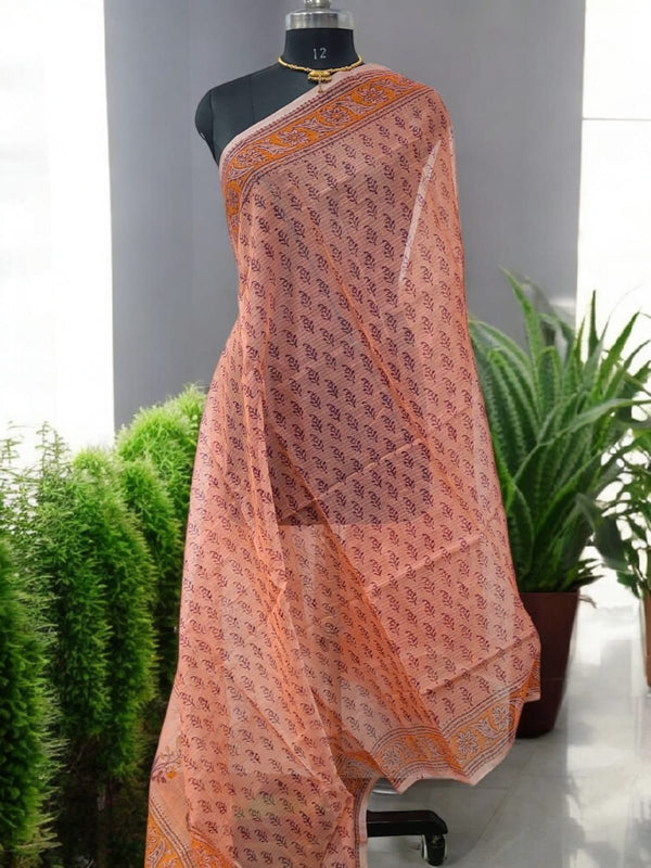 Pure Kota Doria Cotton Dupatta - Leheriya