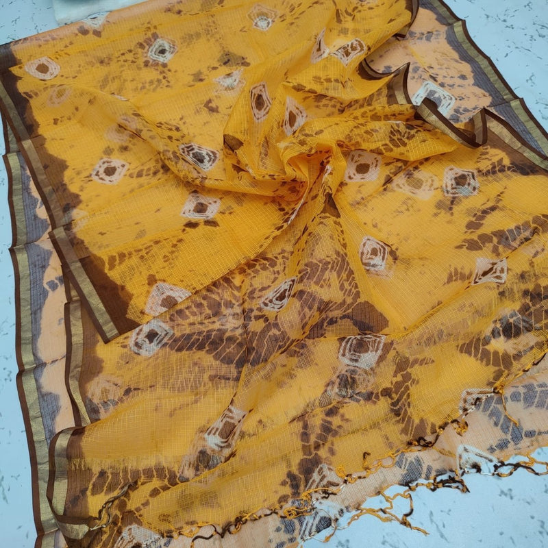 Pure Kota Doria Cotton Dupatta - Leheriya
