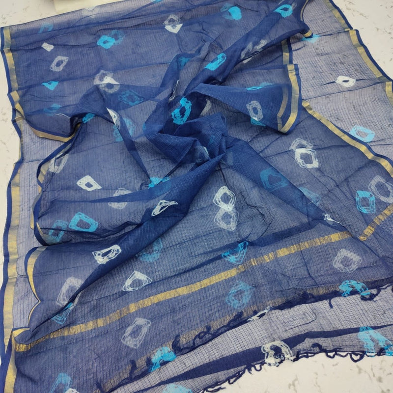 Pure Kota Doria Cotton Dupatta - Leheriya