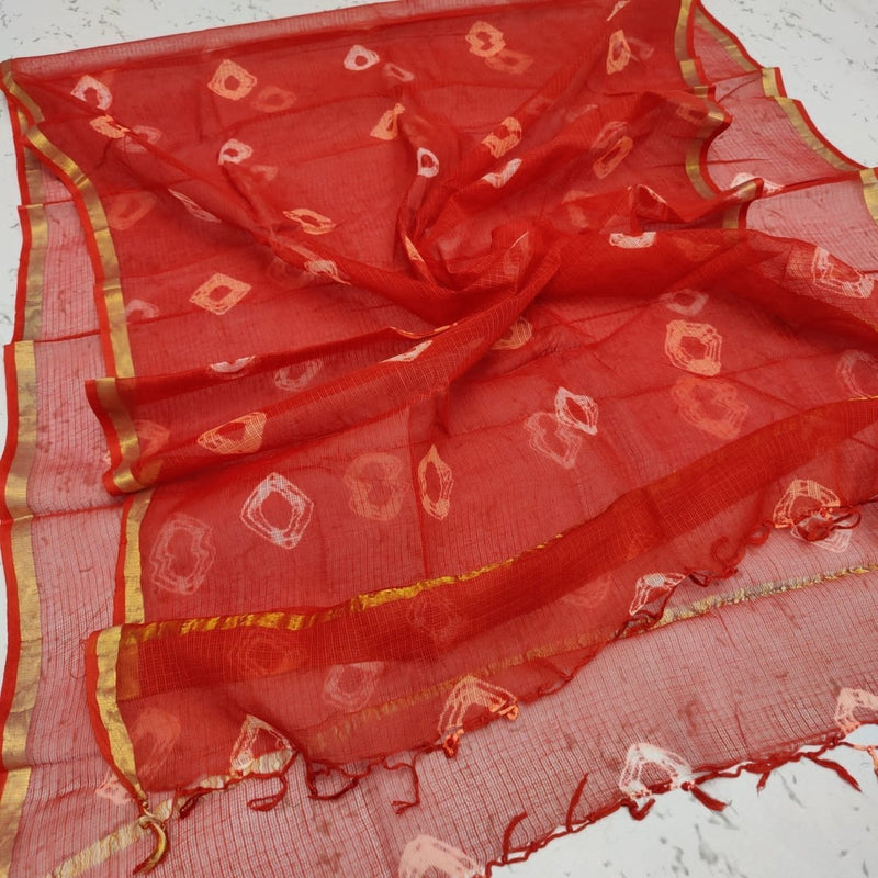 Pure Kota Doria Cotton Dupatta - Leheriya