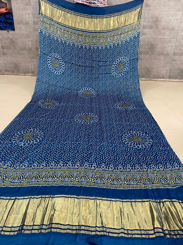 Pure Silk Patola Digital Print Dupatta with Silk Tissue Pallu - Limited Edition - Leheriya