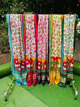 Pure Silk Patola Pichwai Print Dupatta with Lagdi Patta - Limited Edition - Leheriya