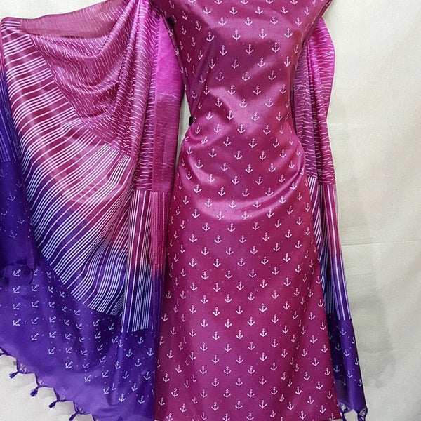 Tussar silk churidar designs hotsell