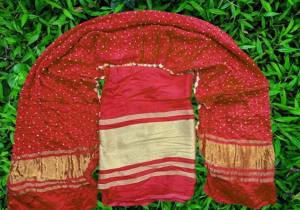 Pure Modal Silk 2 pc Salwar Suit | Red |