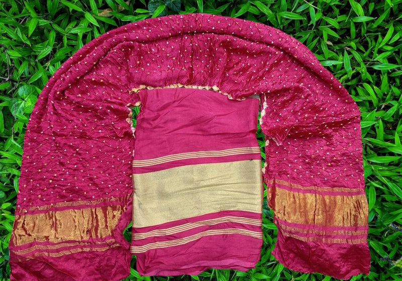 Pure Modal Silk 2 pc Salwar Suit | Hibiscus |