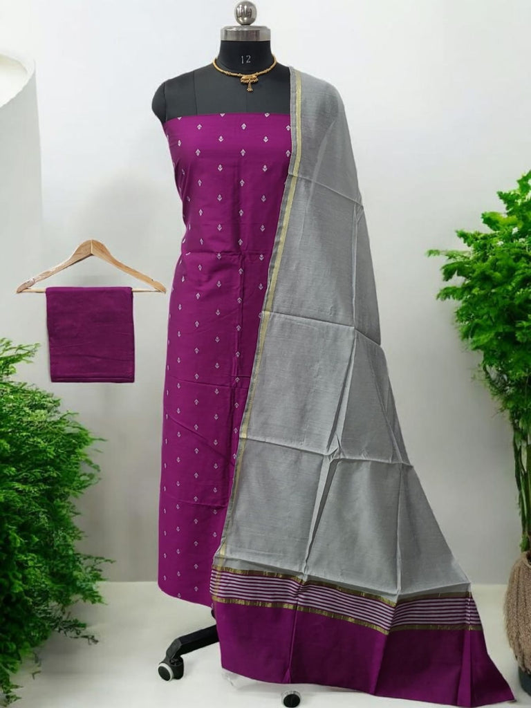 white christmas dresses South Cotton Silk Handloom Unstitched Dress Material