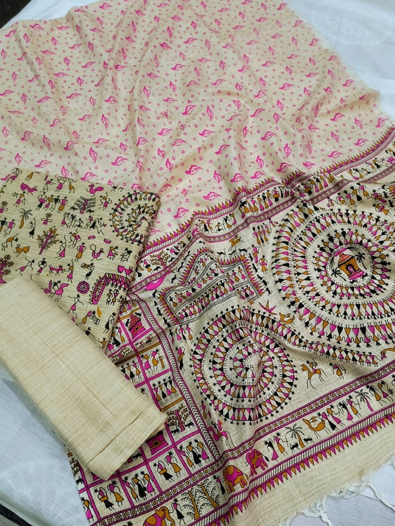 Warli Print 3pc Salwar Suit - Leheriya