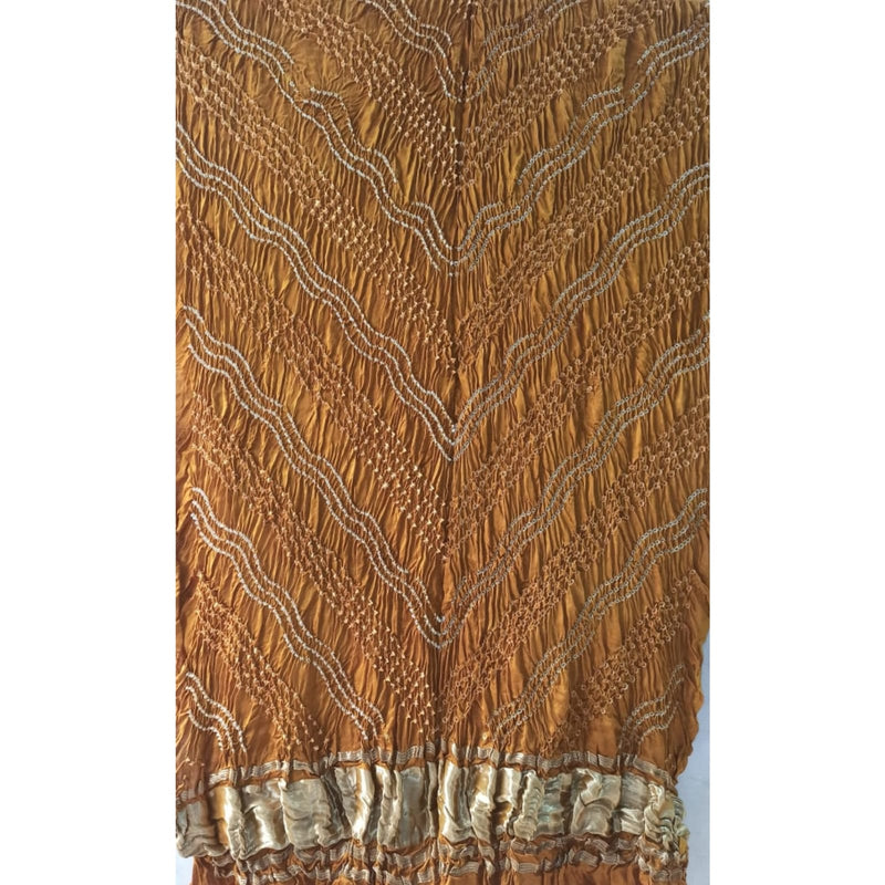 Modal Silk Leheriya Bandhani Dupatta with Silk Tissue Pallu