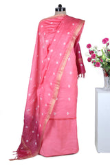 Bhagalpuri Handloom Silk Salwar Suit with Tie and Dye Pattern