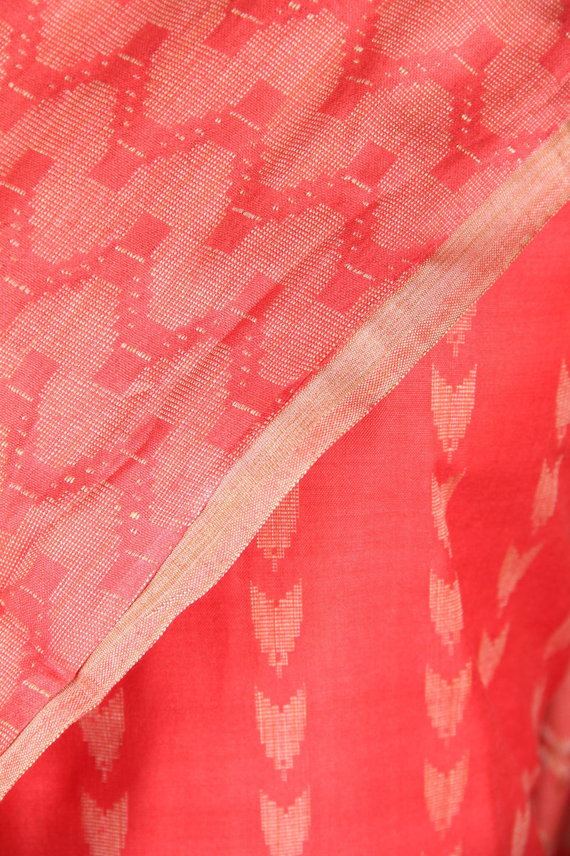 Pure Handloom Cotton Silk Salwar Suit with Woven Butas