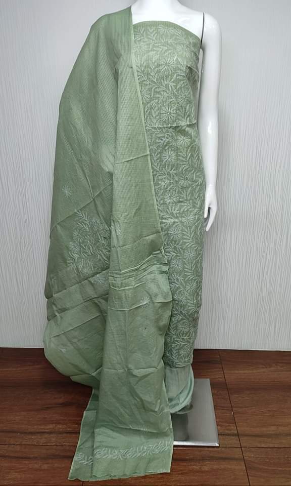 Pure Katan Silk Salwar Suit with Tepchi Work