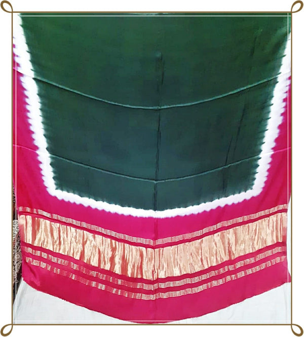 Pure Modal Silk Plain Dupatta with Silk Tissue Pallu